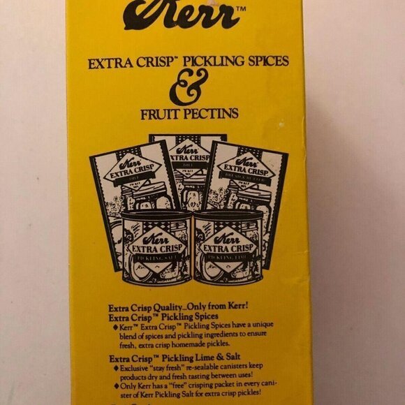 Vintage Kerr Decorated Regular Mason Caps 12 Bands Lid Fruit & Floral Design 452 - Picture 4 of 6